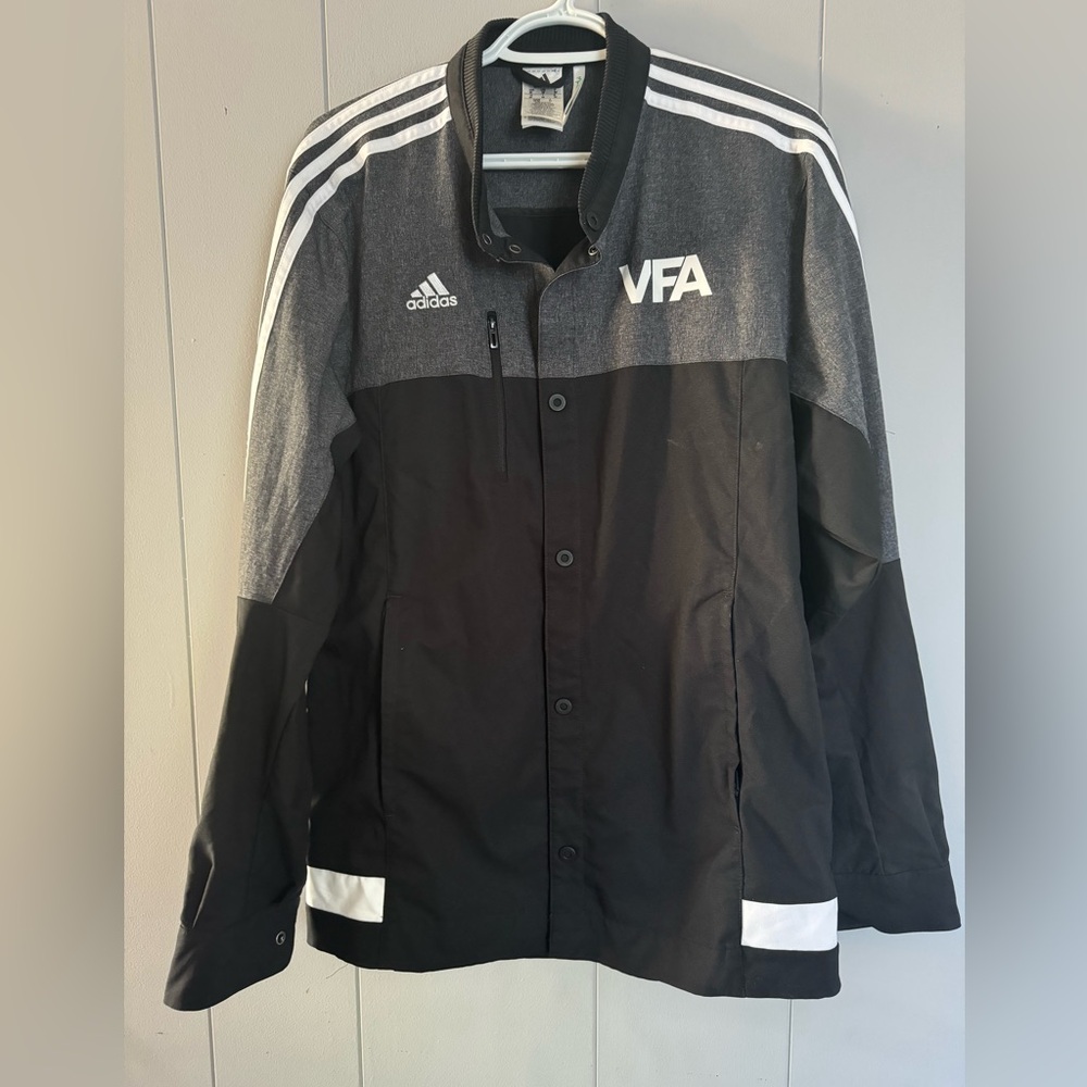 Adidas Bomber Shell zipUp Jacket Black men’s L